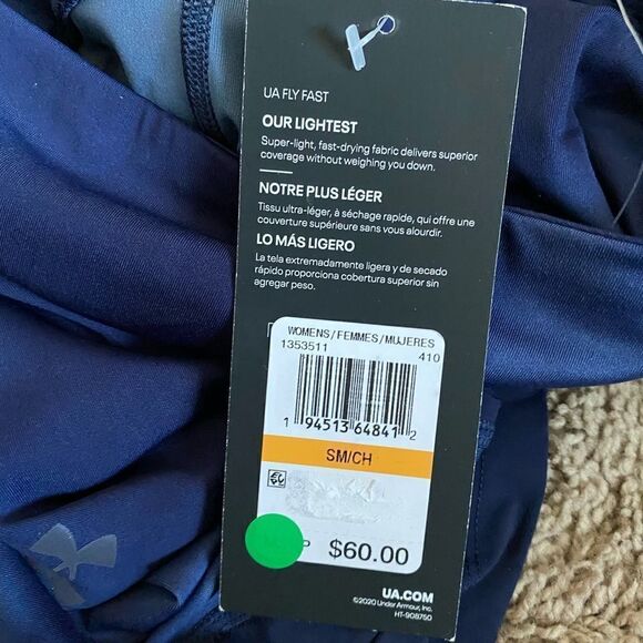 Under Armour Women's HeatGear Fly Fast Printed Crop Leggings small - Picture 5 of 6